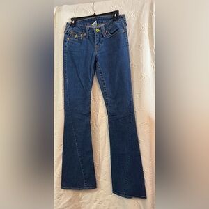 True Religion Flare Jeans in Deep Blue